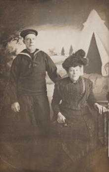 Frederick James Watson together with his wife Caroline Elizabeth.